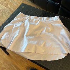 white skort